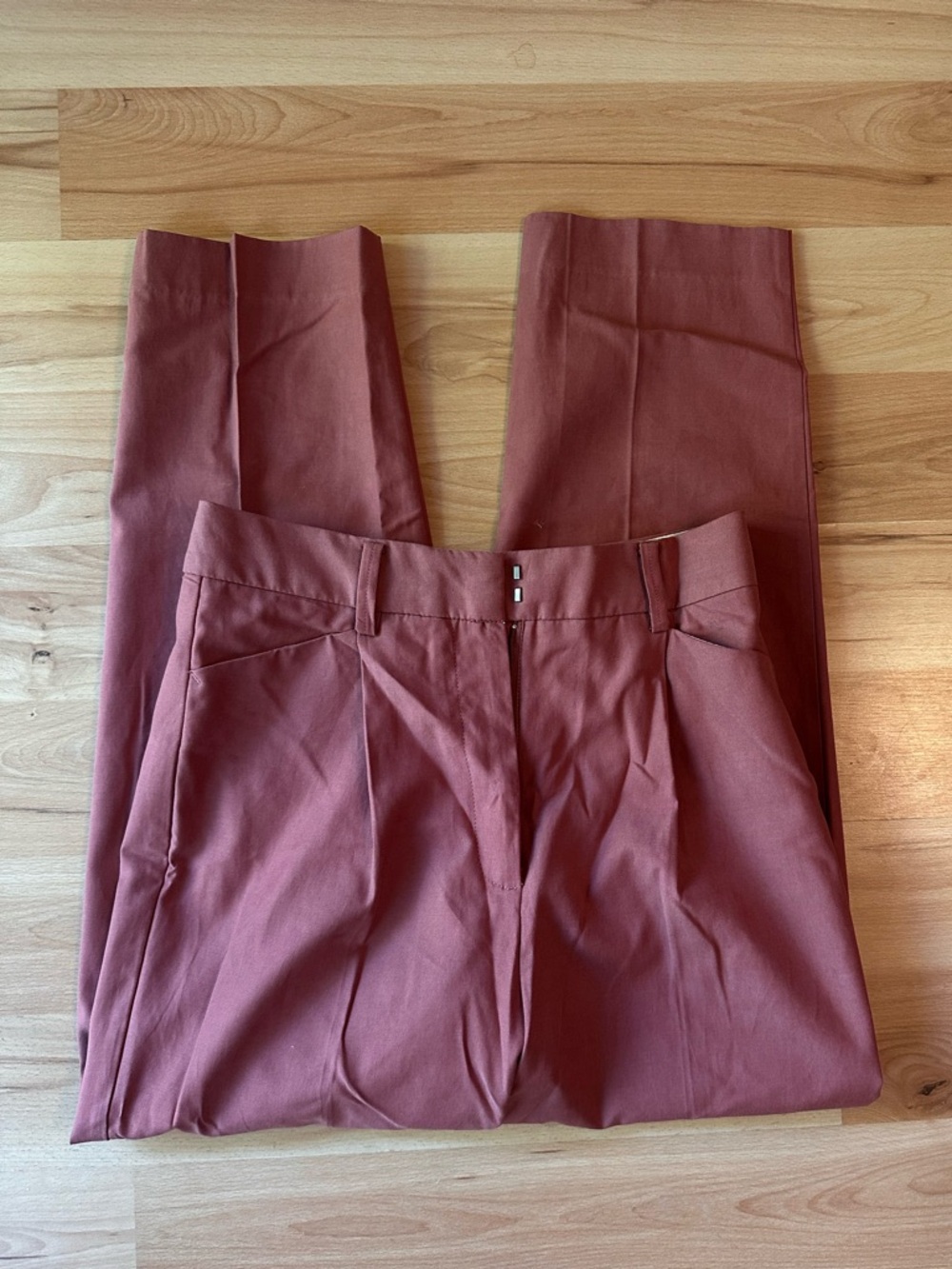 Women’s Trousers in Brick Red/Salmon
